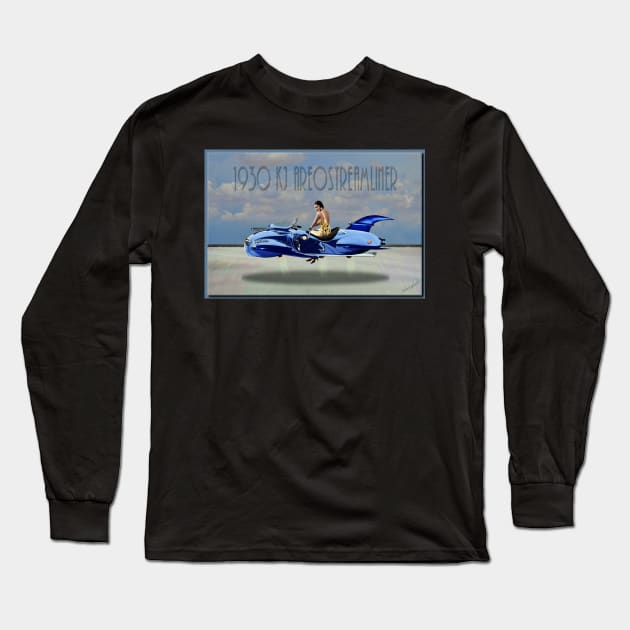 1930 KJ Areostreamliner Long Sleeve T-Shirt by rgerhard